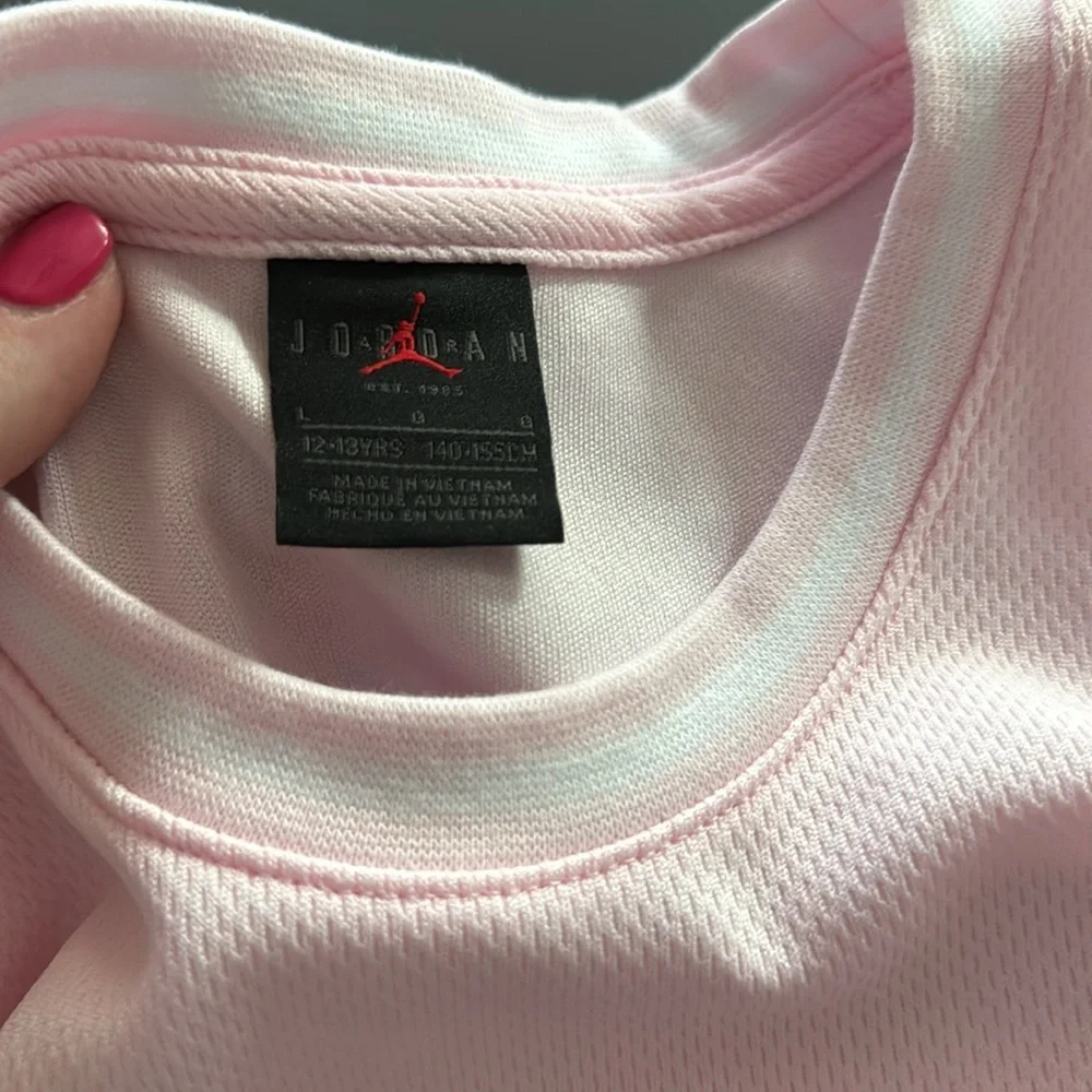 NIKE Air Jordan Jersey‎ Dress 45B320-A9Y Pink Girls Size Large 12-13 YRS